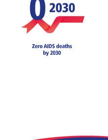 Standing Banner - Zero AIDS Deaths by 2030